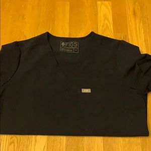 Figs Catarina One-Pocket Scrub Top- Navy Small